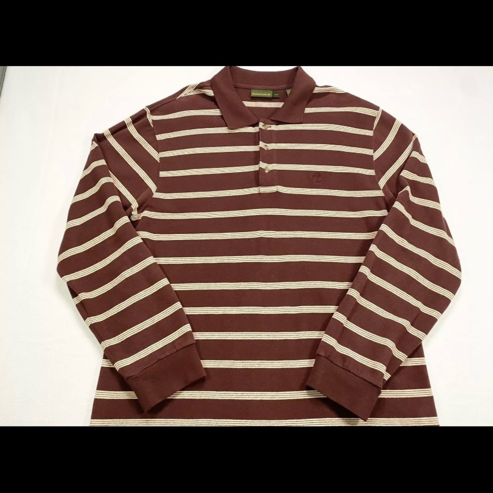 Timberland Mens Long Sleeve Shirt Striped Size XL Pullover